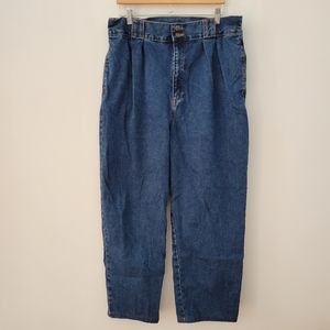 Lucy & Yak Addison Tapered Jeans - Mid Wash Blue - W38 REG (UK 18-20)